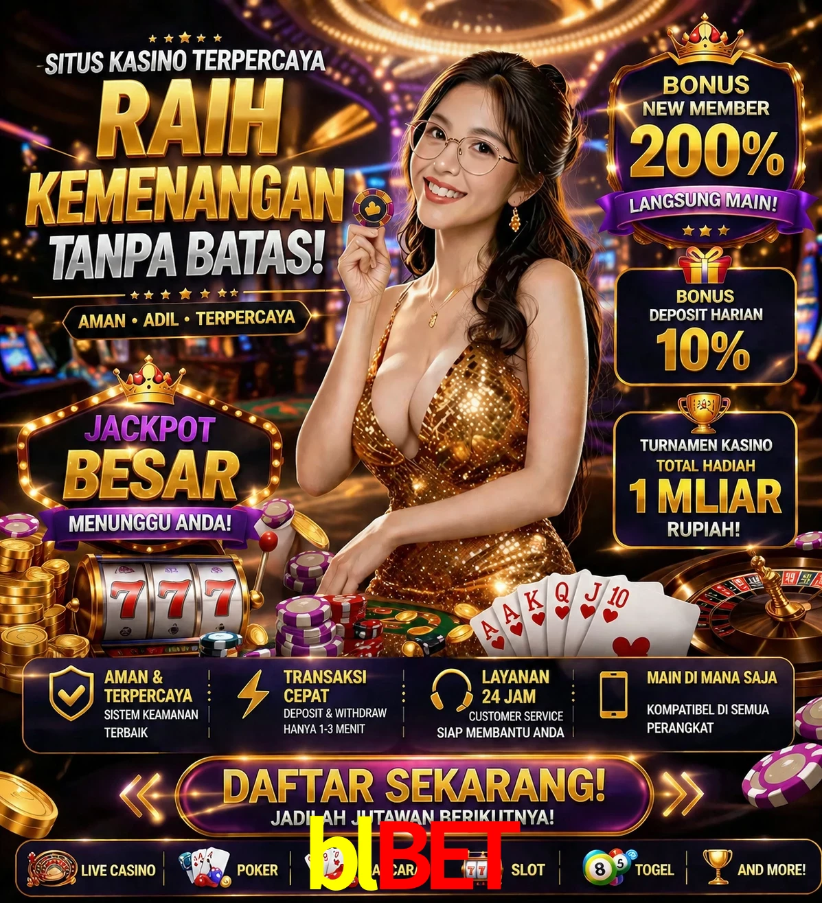 Roleta e blackjack blbet